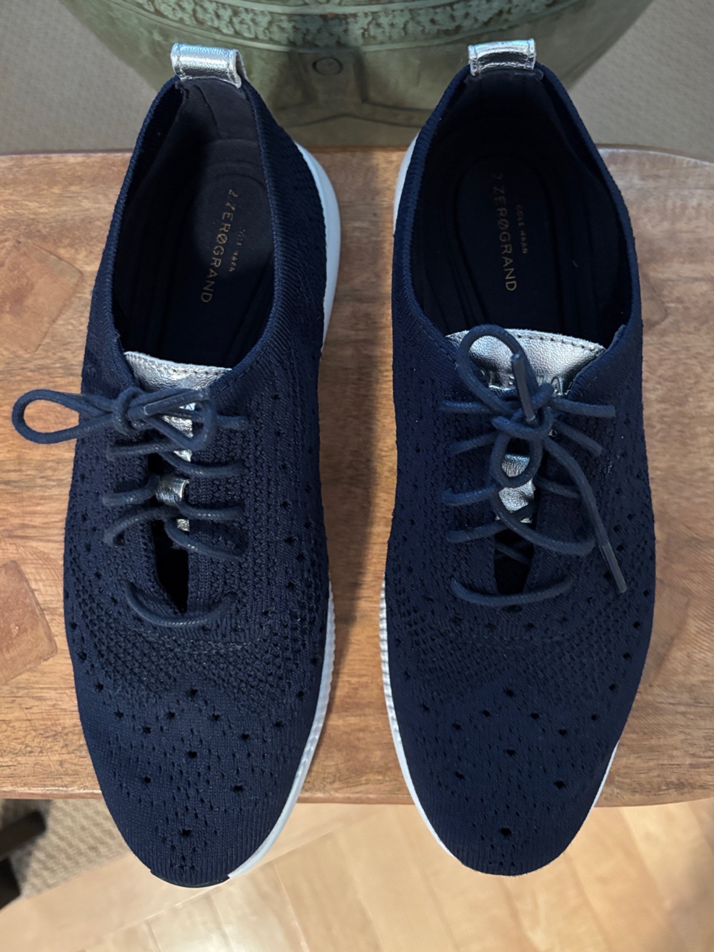Cole Haan 2.ZEROGRAND Stitchlite Wingtip Oxfords Knit Lace-Up Sneakers - size 7 - Picture 6 of 13